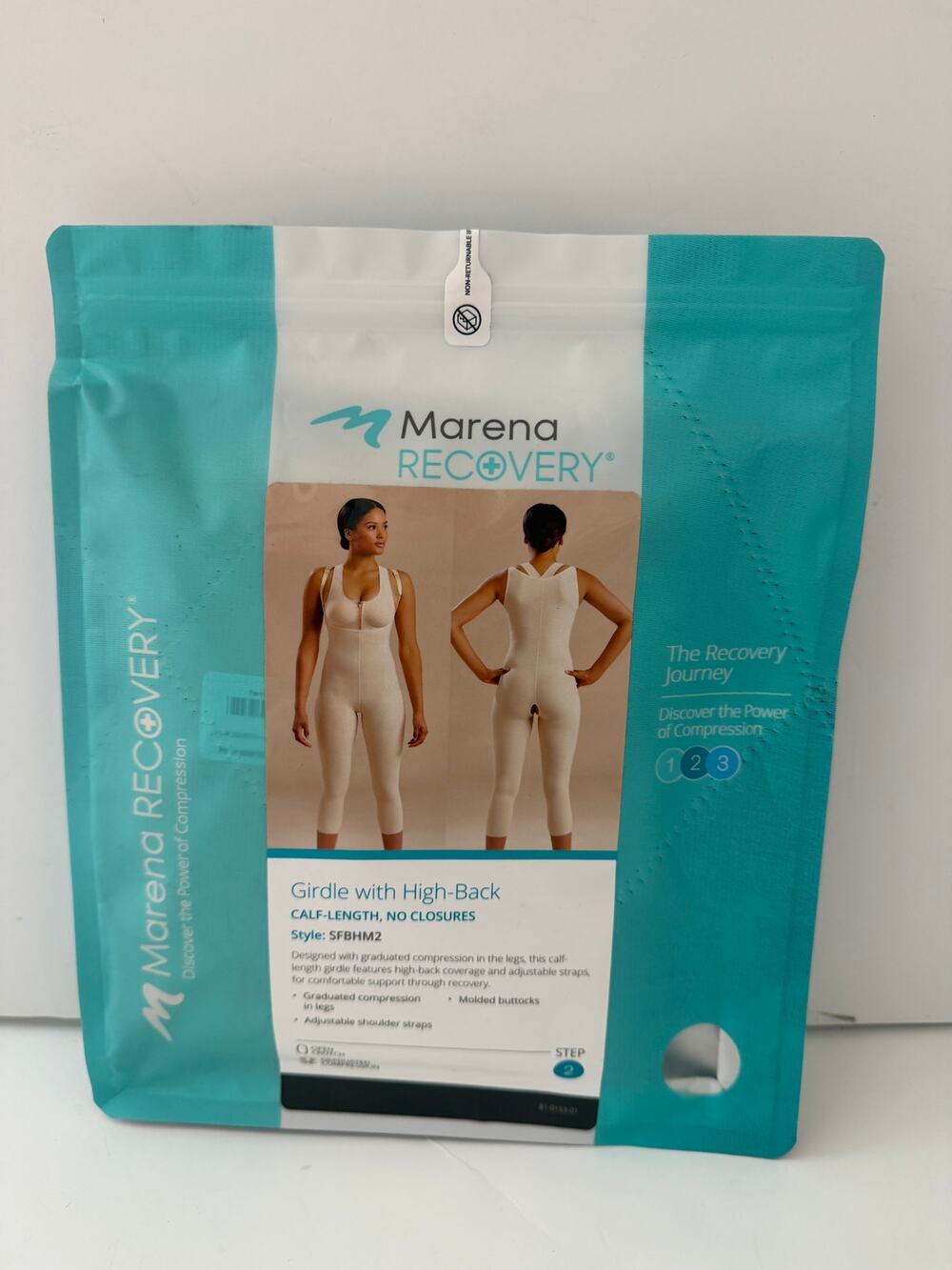 Marena Recovery Girdle with High Back SFBHM2 Calf Length EXTRA LARGE XL Beige